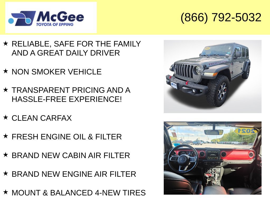 Used 2021 Jeep Wrangler Unlimited Rubicon w/ Dual Top Group AWD/4WD image 4