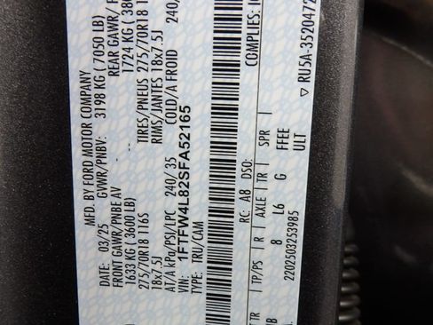 Used 2025 Ford F150 Tremor w/ Equipment Group 402A High AWD/4WD image 62