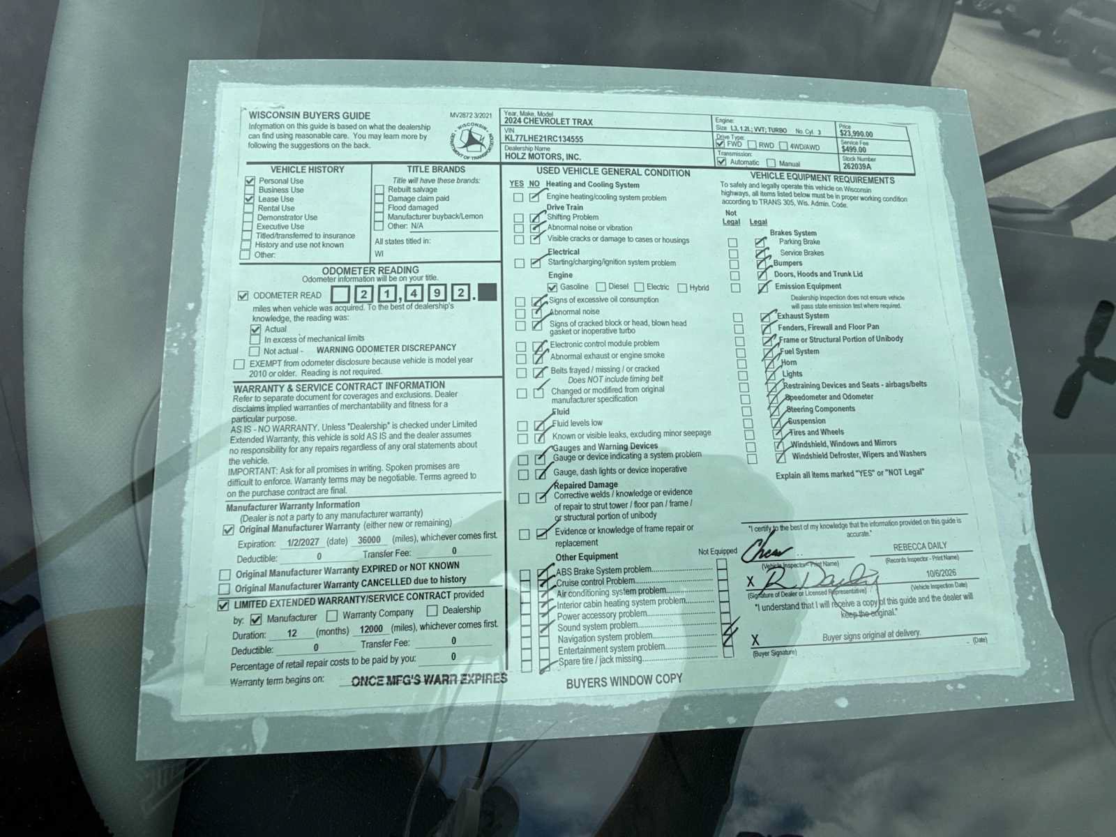 Certified 2024 Chevrolet Trax LT w/ Sunroof Package FWD image 30