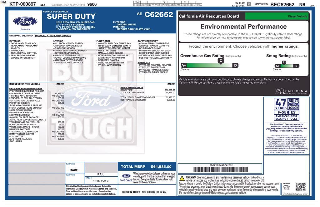 New 2025 Ford F250 XL w/ XL Chrome Package AWD/4WD image 13