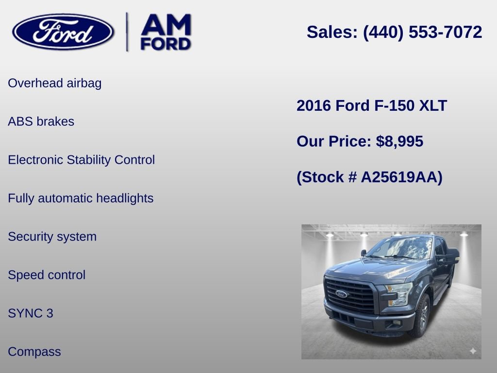Used 2016 Ford F150 XLT w/ Equipment Group 301A Mid AWD/4WD image 13