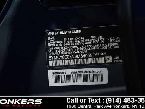 Used 2022 BMW X6 M w/ Competition Package image 76