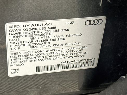 Used 2023 Audi Q5 2.0T Premium w/ Convenience Package AWD/4WD image 12