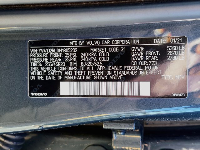 Used 2021 Volvo XC60 T5 Inscription w/ Advanced Package AWD/4WD image 24