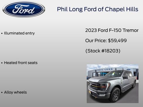 Certified 2023 Ford F150 Tremor w/ Equipment Group 402A High AWD/4WD image 41