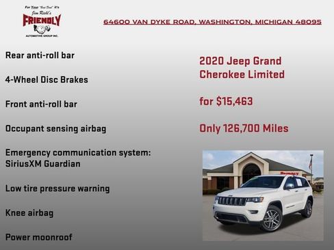 Used 2020 Jeep Grand Cherokee Limited AWD/4WD image 25