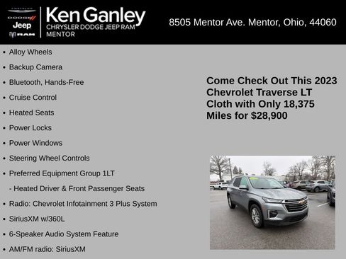 Used 2023 Chevrolet Traverse LT AWD/4WD image 5