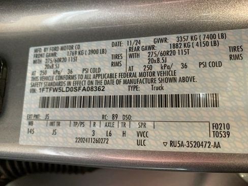 Used 2025 Ford F150 Lariat w/ Equipment Group 501A Mid AWD/4WD image 31