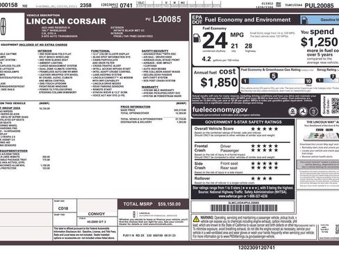 Used 2023 Lincoln Corsair Reserve w/ Equipment Group 202A image 4