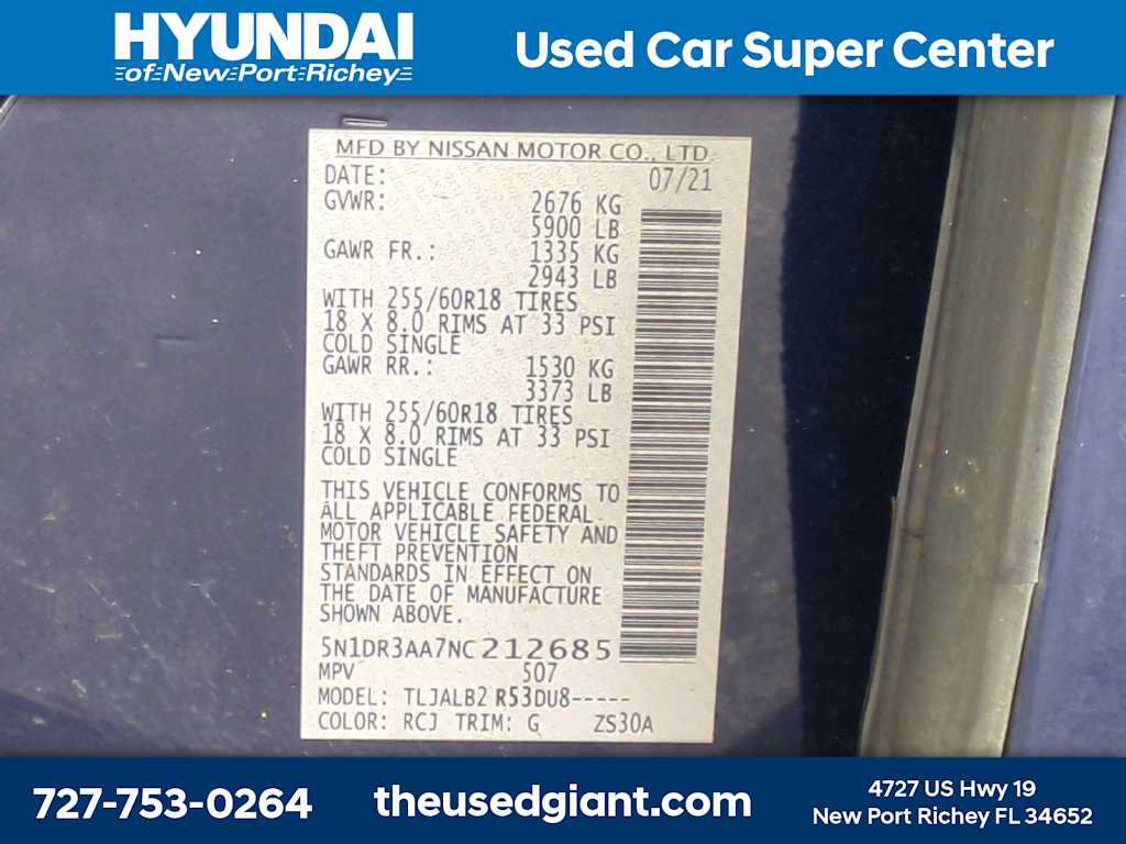 Used 2022 Nissan Pathfinder S FWD image 31