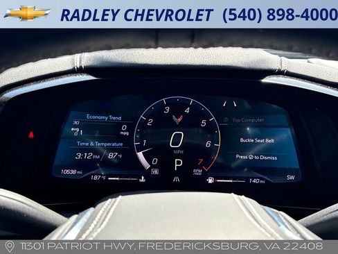 Certified 2025 Chevrolet Corvette Stingray Preferred Cpe w/ Battery Protection Package RWD image 7