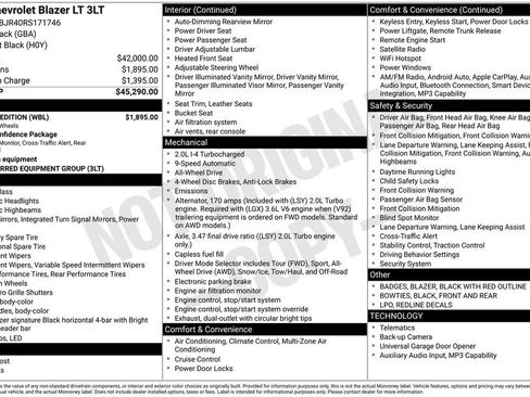 Used 2024 Chevrolet Blazer LT w/ Redline Edition image 29