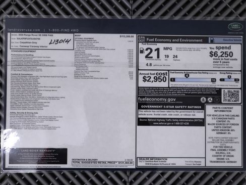 New 2026 Land Rover Range Rover SE image 9