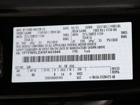 Used 2025 Ford F150 Lariat w/ Equipment Group 502A High AWD/4WD image 32