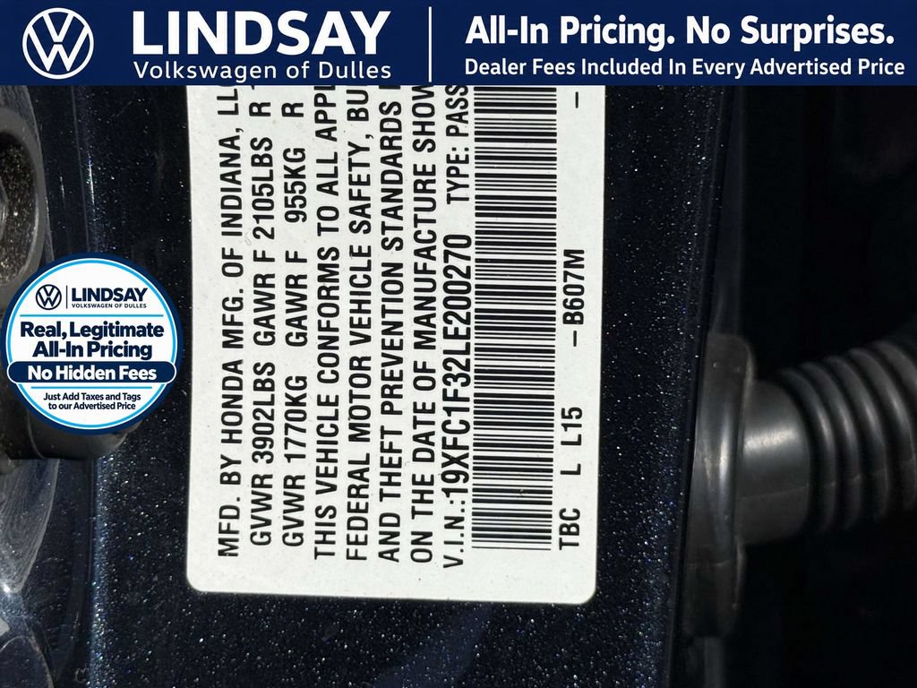 Used 2020 Honda Civic EX image 28