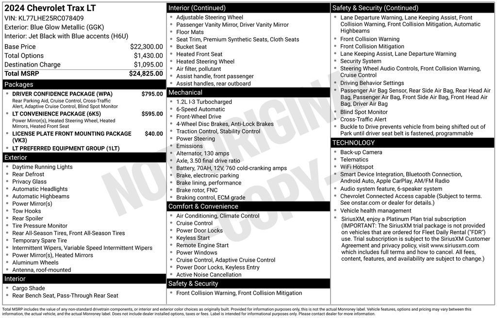 Certified 2024 Chevrolet Trax LT w/ Driver Confidence Package FWD image 39