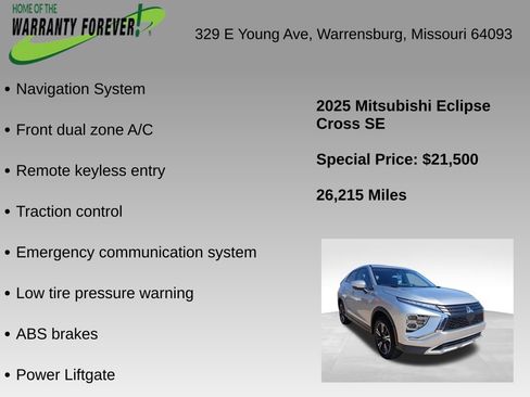 Used 2025 Mitsubishi Eclipse Cross SE image 4