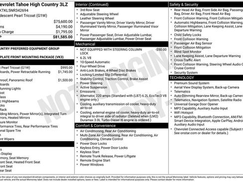 Used 2022 Chevrolet Tahoe High Country AWD/4WD image 1