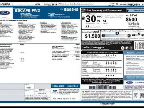 Used 2023 Ford Escape ST-Line w/ Tech Pack #1 FWD image 30