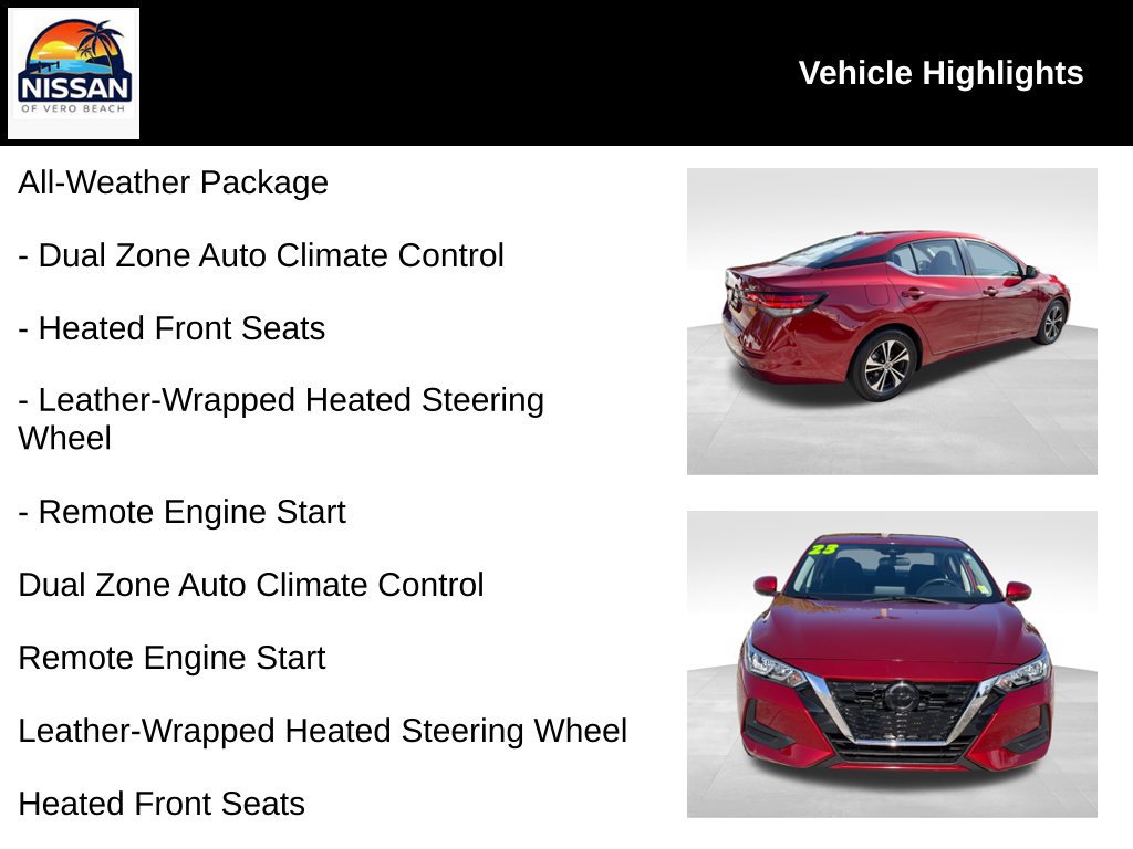 Used 2023 Nissan Sentra SV w/ All-Weather Package FWD image 19
