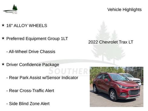Used 2022 Chevrolet Trax LT w/ Driver Confidence Package image 16