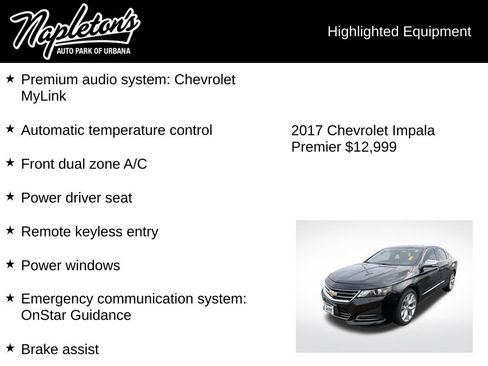 Used 2017 Chevrolet Impala Premier image 3