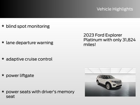 Used 2023 Ford Explorer Platinum w/ Premium Technology Package image 8