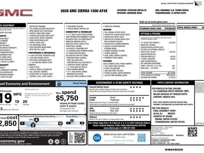New 2026 GMC Sierra 1500 AT4X