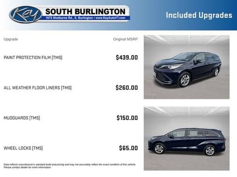 Used 2024 Toyota Sienna Limited AWD/4WD image 3