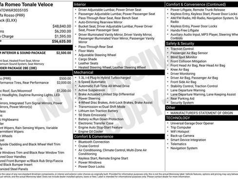 Used 2024 Alfa Romeo Tonale Veloce image 13