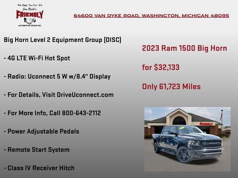 Used 2023 RAM 1500 Big Horn AWD/4WD image 30