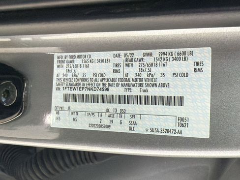 Used 2022 Ford F150 XLT w/ Equipment Group 302A High AWD/4WD image 16
