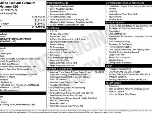 Used 2023 Cadillac Escalade Premium Luxury Platinum image 34