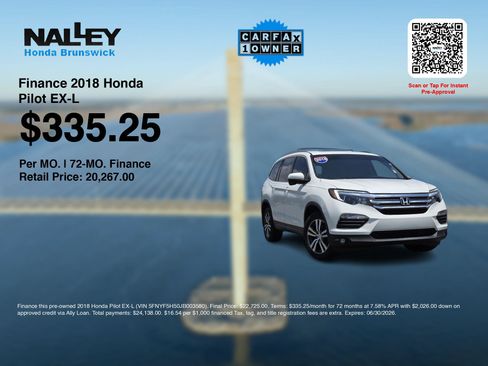 Used 2018 Honda Pilot EX-L image 3