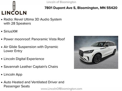 New 2026 Lincoln Aviator Black Label w/ Dynamic Handling Package AWD/4WD image 9