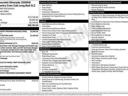 Used 2025 Chevrolet Silverado 2500 High Country w/ High Country Premium Package AWD/4WD image 15