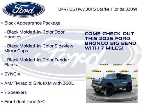 New 2025 Ford Bronco Big Bend image 15