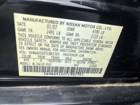 Used 2007 Nissan Maxima 3.5 SE w/ Driver Preferred Pkg FWD image 15