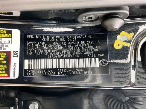 Used 2021 Lexus ES 350 w/ Premium Package image 33