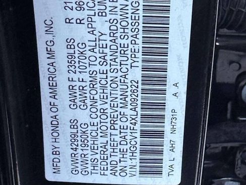 Used 2020 Honda Accord EX image 29
