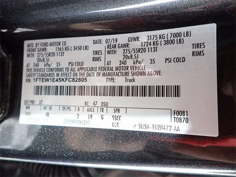 Used 2019 Ford F150 XLT w/ Equipment Group 302A Luxury image 37