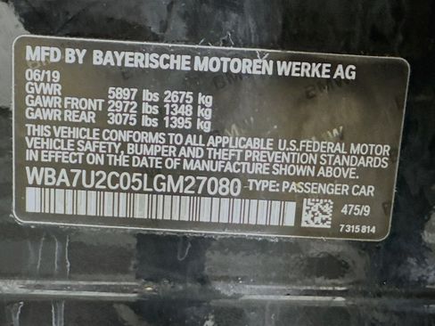 Used 2020 BMW 750i xDrive w/ M Sport Package AWD/4WD image 35