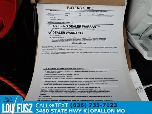 Used 2021 Subaru Outback Premium image 35