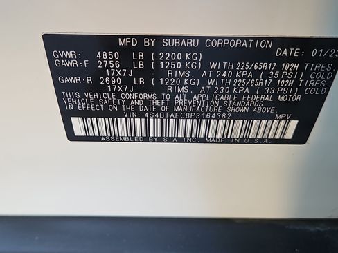 Certified 2023 Subaru Outback Premium image 7