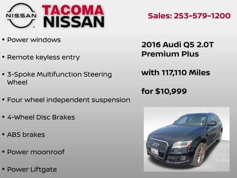 Used 2016 Audi Q5 2.0T Premium Plus w/ Technology Package AWD/4WD image 9