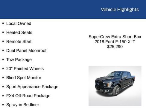 Used 2018 Ford F150 XLT w/ Equipment Group 302A Luxury AWD/4WD image 2