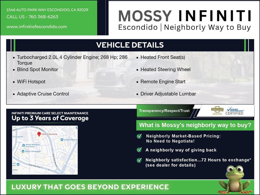 Certified 2026 INFINITI QX60 Luxe w/ Cargo Package FWD image 3