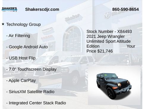 Used 2021 Jeep Wrangler Unlimited Sport image 24