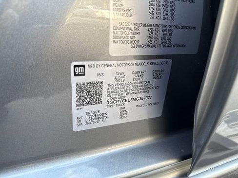 Used 2021 Chevrolet Silverado 1500 Custom Trail Boss w/ Safety Confidence Package image 18