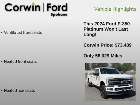 Certified 2024 Ford F350 Platinum AWD/4WD image 19